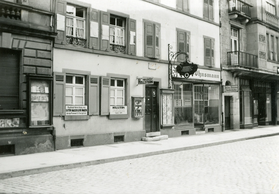 historische Aufnahme des Firmengebäudes